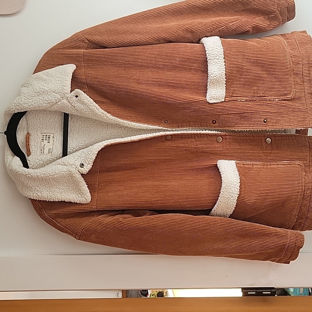 Jackson Rowe Flicker Sherpa Lined Corduroy Coat Womens Small